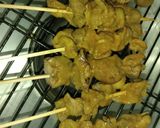 Foto langkah ke 3 dari resep Sate hati dan rempela ayam.