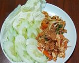 รูปขั้นตอนการทำที่ 8 ของ ลาบอกไก่ทอด