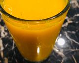 A picture of step 3 of Turmeric orange juice.