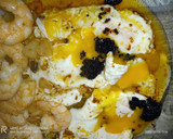 Foto del paso 6 de la receta: Huevos, con langostinos al ajillo 🦐🦐🌶️🌶️🥚🥚