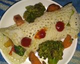 A picture of step 10 of Sama veg wrap.