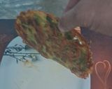 A picture of step 3 of Spinach chilla.