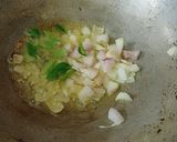 A picture of step 2 of Dudhi khis(bottle gourd).
