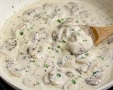 A picture of step 2 of Grilled Tilapia with Mushroom Sauce.