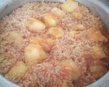 A picture of step 5 of Rice with Potatoes.
