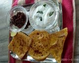 A picture of step 3 of Corn bhakhri.