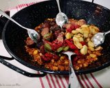 A picture of step 8 of Grandma Lucía’s Manchegan Migas.