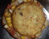 A picture of step 3 of Fried Tikki Burgers.
