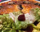 Une image de l'étape 3 de Pizza au fromage champignons de Paris.