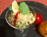 A picture of step 7 of Festive appetizer: Fish and avocado cocktail.