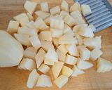 A picture of step 1 of Pastrami potato bake.