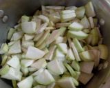 A picture of step 17 of Bhuni Lauki.