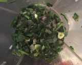 A picture of step 1 of Spinach kofta.