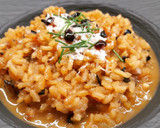 Foto del paso 11 de la receta: Risotto con trompeta de la muerte y manzana