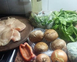 Foto del paso 1 de la receta: Pechugas de pollo rellenas de hongos y espinacas