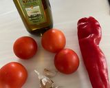 A picture of step 1 of Tomato salad/ appetiser.