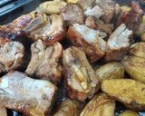 Foto del paso 7 de la receta: Pechito de cerdo al Horno con papas