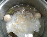 Foto langkah ke 1 dari resep Mpasi Beras Putih Jagung Jamur Telur Puyuh (Mpasi 7+).