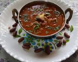 A picture of step 9 of Dhaba style spicy Rajma Beans Masala curry.