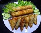 A picture of step 3 of Spring Roll & chicken samosa.