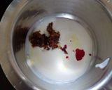 A picture of step 9 of Fig, vanilla and gulkand truff.