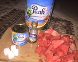 A picture of step 1 of Watermelon smoothie.