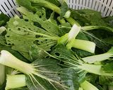 Hình bước làm 1 của món Canh gà cải thìa nấm