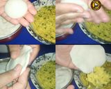 A picture of step 4 of Rice Fara or steamed Rice savoury gujiya.