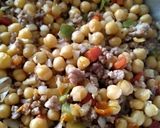 Foto del paso 4 de la receta: Garbanzos con carne y ajos