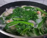 Hình bước làm 1 của món Canh mùng tơi nấu tôm