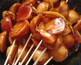 Foto langkah ke 8 dari resep Sate Bakso Ikan dengan Sambal Mangga.