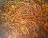 A picture of step 8 of Brown spaghetti.