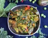 મેથી રીંગણ વટાણા અને પાલક નું શાક (Methi Ringan Vatana Palak Shak Recipe In Gujarati) રેસીપી સ્ટેપ4ફોટો
