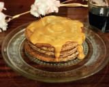 Foto del paso 7 de la receta: 🥞 Pancakes esponjosos de banana🍌granizada🍫 con salsa de dulce de leche🥞