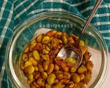 A picture of step 3 of Masala Edmame (Stir Fried green soy beans).