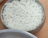 A picture of step 1 of Lemon, coconut, imli, curd Rice.
