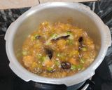 A picture of step 6 of GREEN MOONG DAL KHICHDI with VEGGIES...