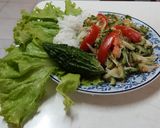 รูปขั้นตอนการทำที่ 7 ของ ส้มตำมะระขี้นก