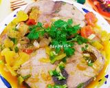 Hình bước làm 5 của món Cá ngừ kho thơm cà