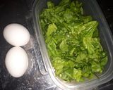 Foto del paso 2 de la receta: Omelette de espinaca con puré de calabaza