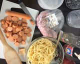 รูปขั้นตอนการทำที่ 4 ของ สปาเกตตี้ซอสมะเขือเทศหมูสับ ฉบับเด็กหอ🍝