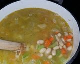 A picture of step 5 of Bean and Bacon Soup.