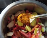 A picture of step 4 of Gajar- kadam ka achaar.