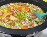 A picture of step 8 of Split Pea Soup with Kielbasa (For the Slow Cooker).