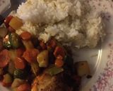 Foto del paso 4 de la receta: Pollo al horno con verduras