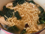 Poached chicken and ginger broth