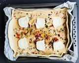 Foto del paso 4 de la receta: Quiche de salmón, verduras y queso de cabra