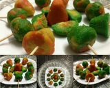 A picture of step 8 of Kaju lollipops.