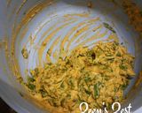 A picture of step 1 of Water Spinach Fritters.
