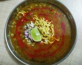 A picture of step 3 of Sev Usal with Spicy Tari (In My Style).